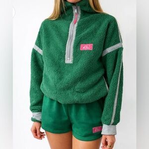 EMILY ROGGENBURK Made In The Land Fleece Pullover - Clover, NWT